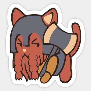 Dwarf Cat by Tobe Fonseca Sticker